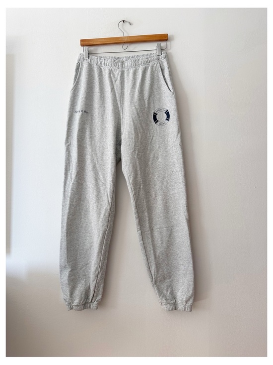 Sporty & Rich Pants - Sporty & Rich Hotel Du Cap sweatpants light grey size large